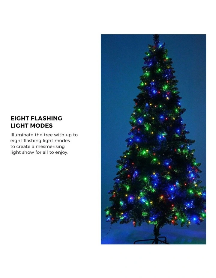 Tinseltown LED Christmas Tree 1.8M 6FT Multi Colour Lights 8 Flash Modes image 6
