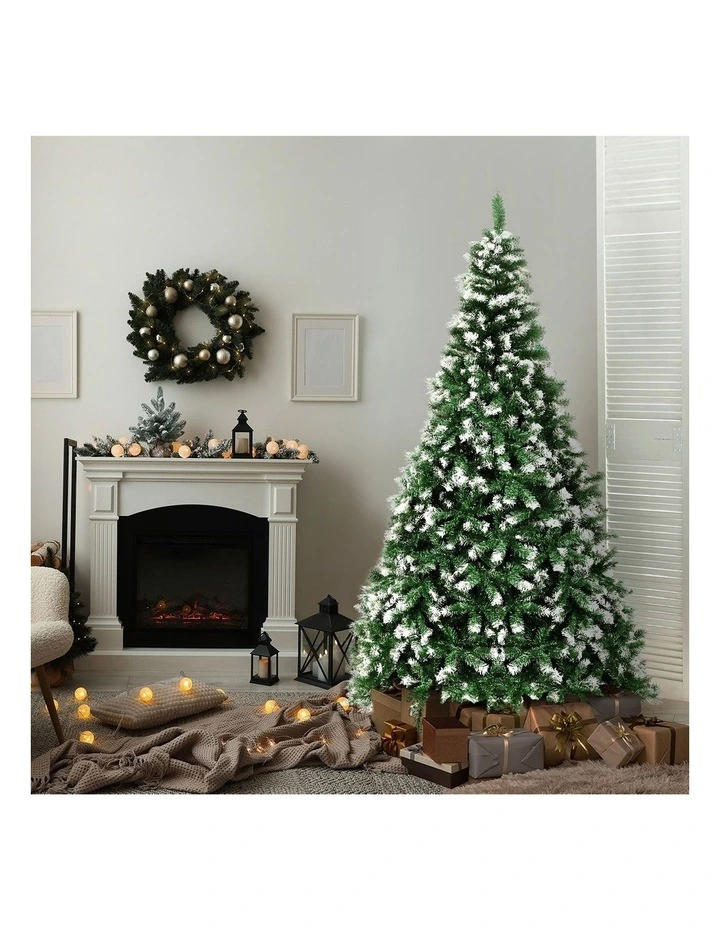 Tinseltown Christmas Tree 2.1M 7FT Xmas Trees Snowy Decorations Green 1050 Tips image 4