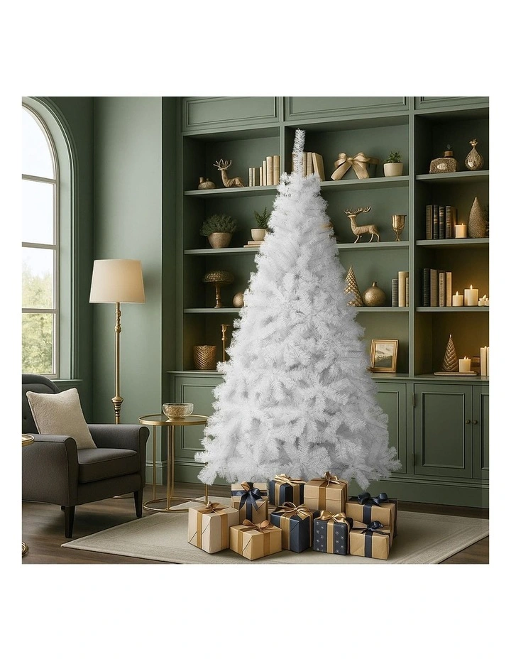 Tinseltown White Christmas Tree 2.1M 7FT Xmas Trees Decoration 1000tips image 2
