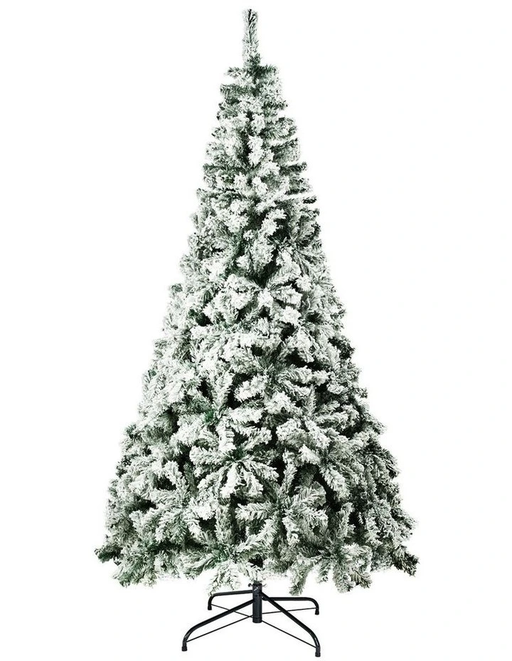 Tinseltown Christmas Tree 1.8M 6FT Xmas Trees Decor White Snow Flocked image 1