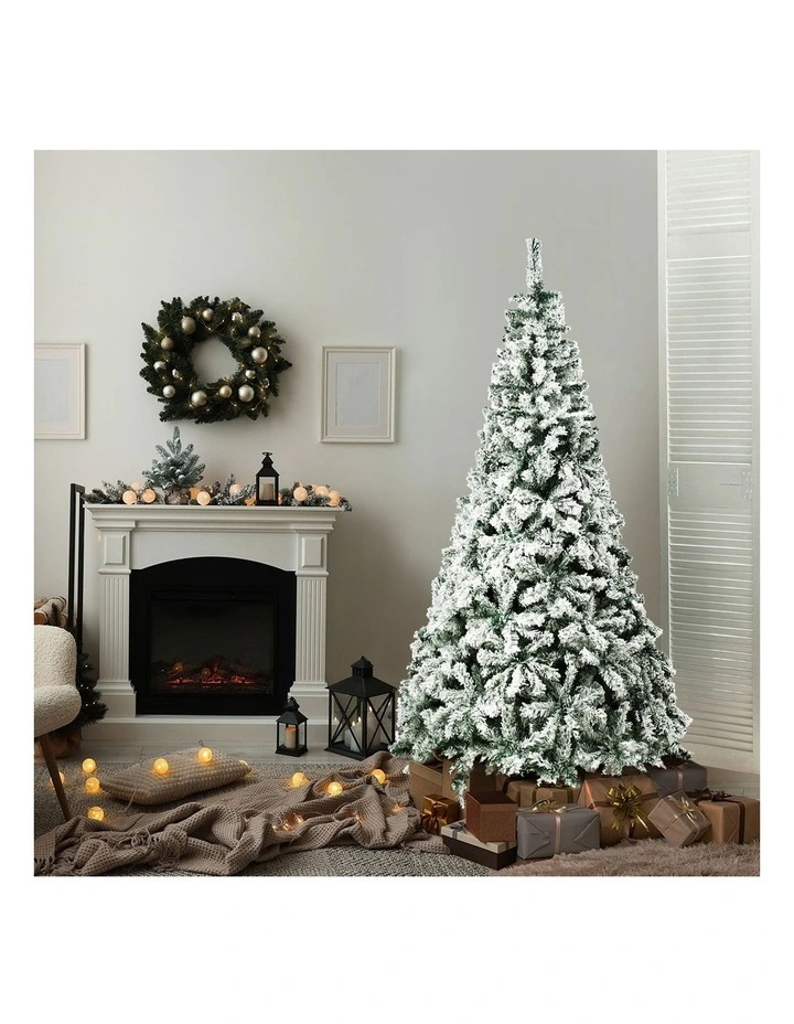 Tinseltown Christmas Tree 1.8M 6FT Xmas Trees Decor White Snow Flocked image 4