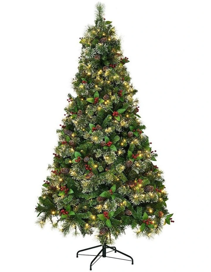 Tinseltown LED Christmas Tree 1.8M 6FT with Lights Ornaments Xmas Decor Green image 1
