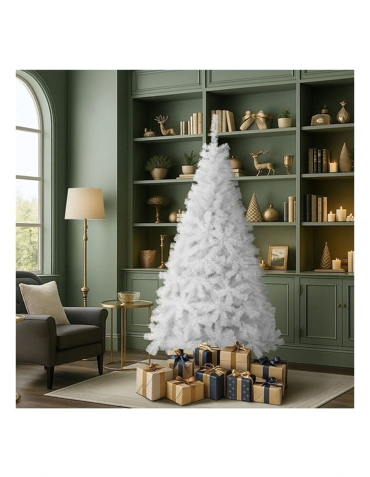 Tinseltown White Christmas Tree 1.8M 6FT Xmas Trees Decoration 650tips image 2