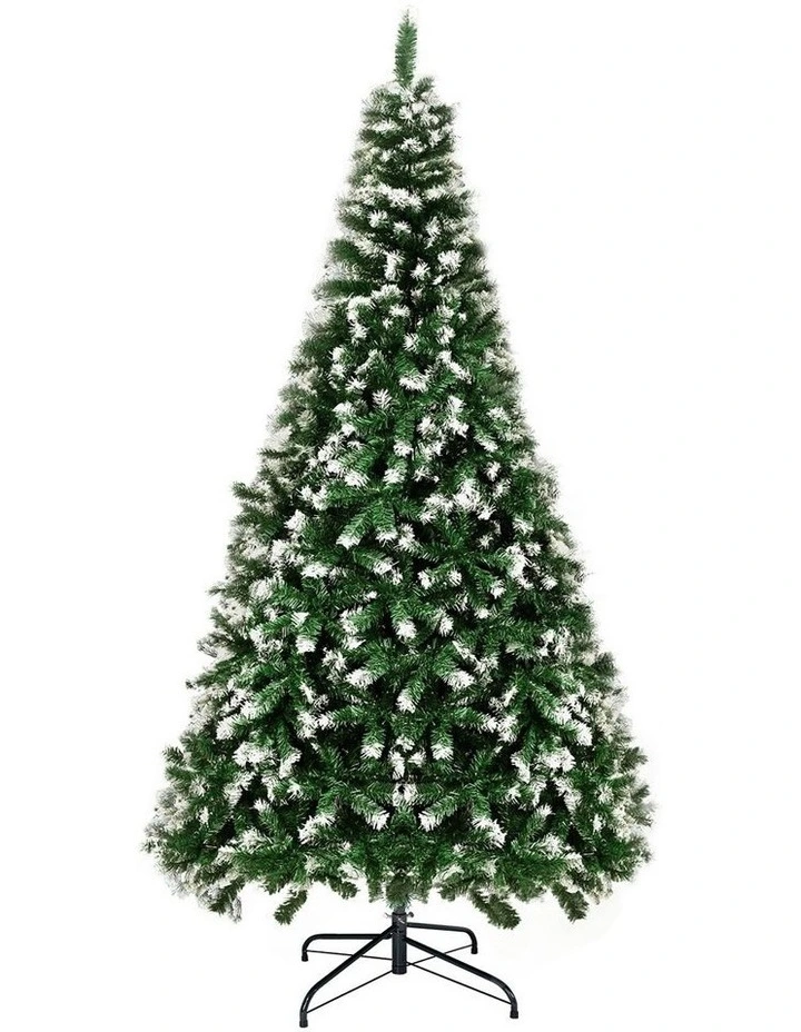 Tinseltown Christmas Tree 1.8M 6FT Xmas Trees Snowy Decorations Green 830 Tips image 1