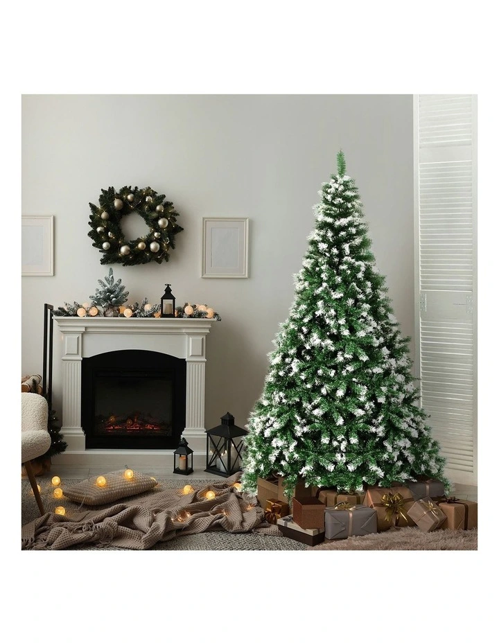 Tinseltown Christmas Tree 1.8M 6FT Xmas Trees Snowy Decorations Green 830 Tips image 4
