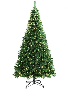 Tinseltown LED Christmas Tree 1.8M 6FT Xmas Trees Decorations Green 830 Tips