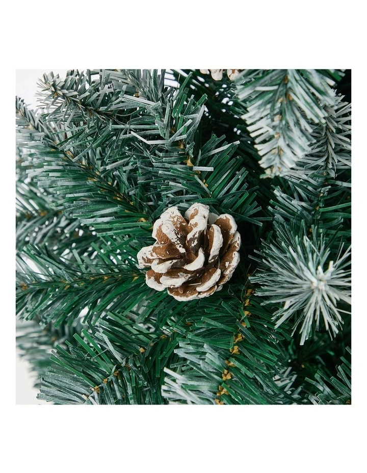 Tinseltown Slim Christmas Tree 6FT 1.8M Pine Cones Decor Green image 7