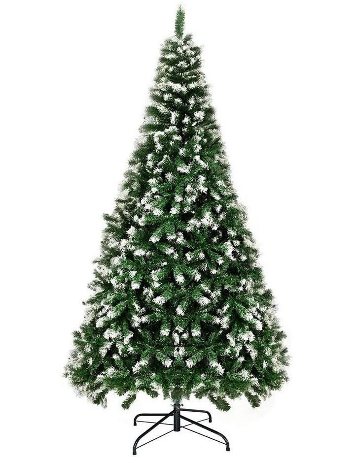 Tinseltown Christmas Tree 2.4M 8FT Xmas Trees Snowy Decorations Green 1480 Tips image 1