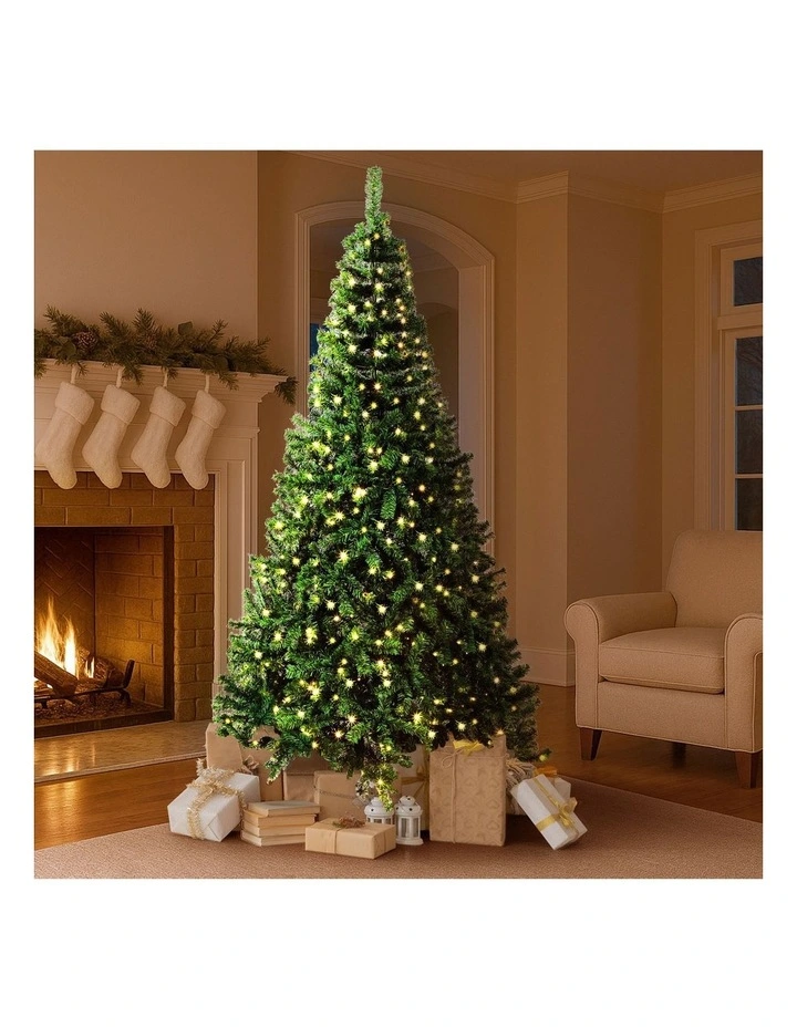 Tinseltown LED Christmas Tree 2.4M 8FT Xmas Trees Decorations Green 1450 Tips image 4