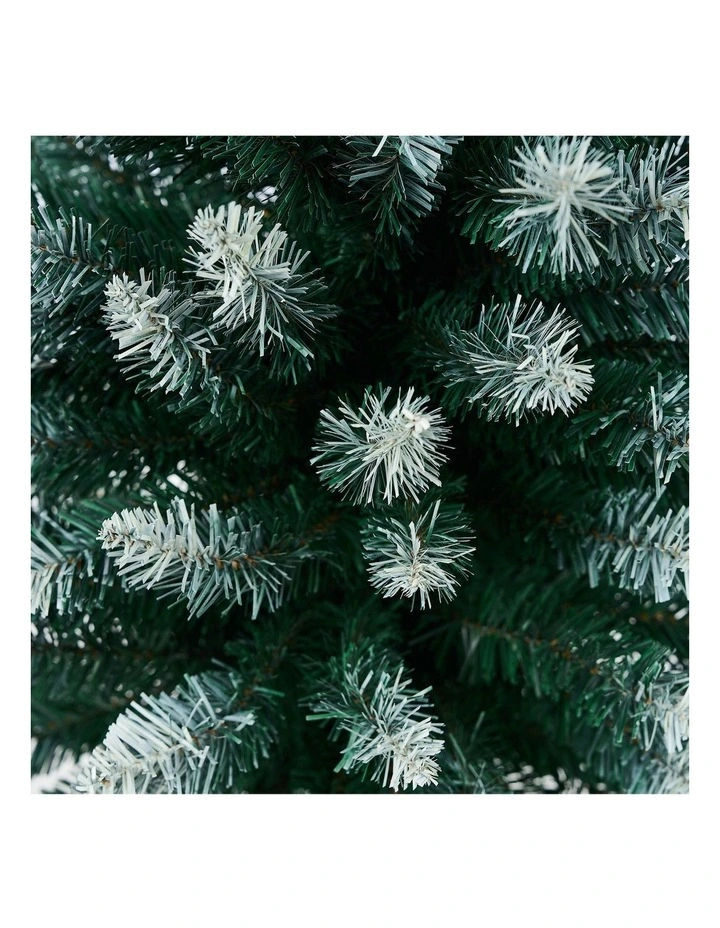 Tinseltown Slim Christmas Tree 1.8M 6FT Xmas Trees Decoration Green and White image 7
