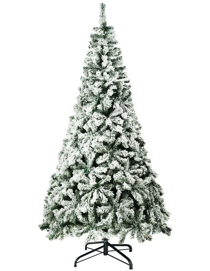Tinseltown LED Christmas Tree 2.1M 7FT Xmas Trees White Snow Flocked Decorations image 2