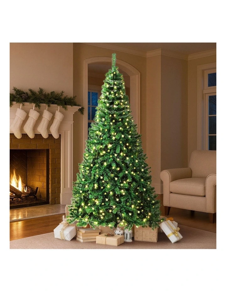 Tinseltown LED Christmas Tree 2.1M 7FT Xmas Trees Decorations Green 1050 Tips image 4