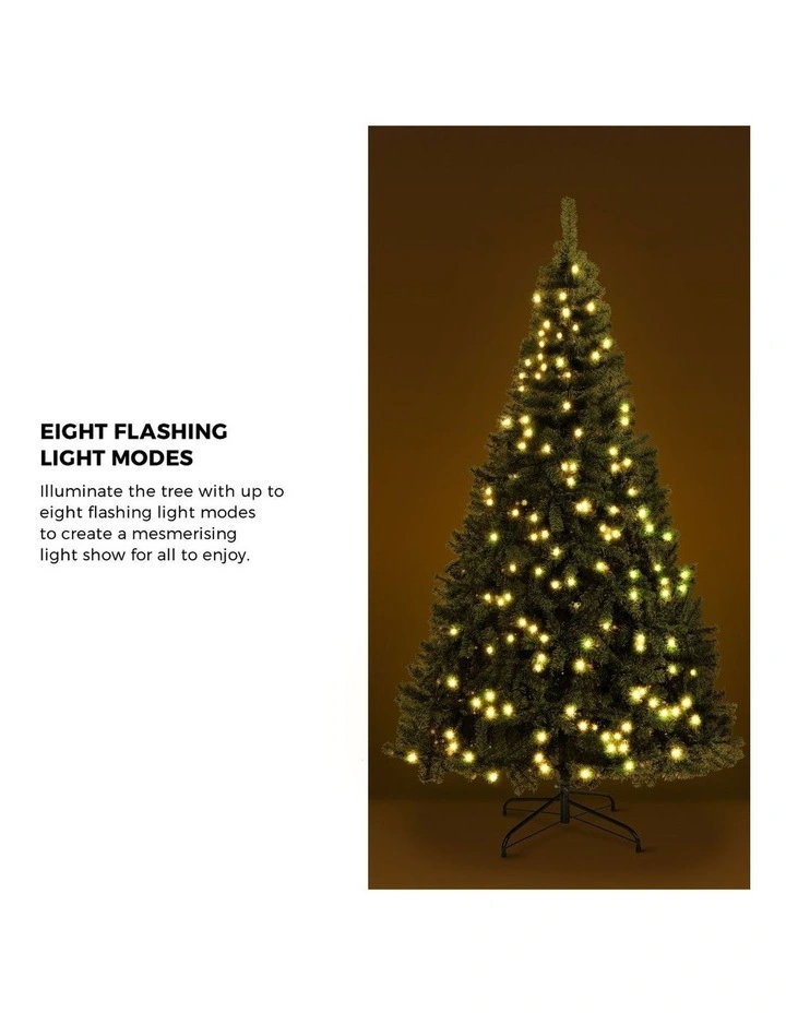 Tinseltown LED Christmas Tree 2.1M 7FT Xmas Trees Decorations Green 1050 Tips image 6