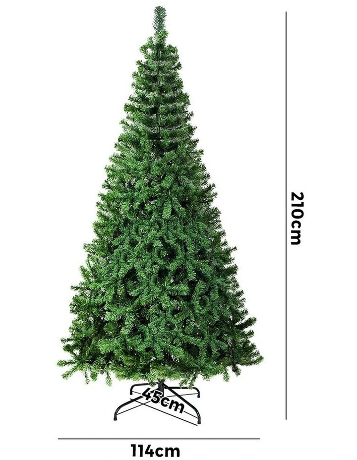 Tinseltown Christmas Tree 2.1M 7FT Xmas Trees Decorations Green image 3