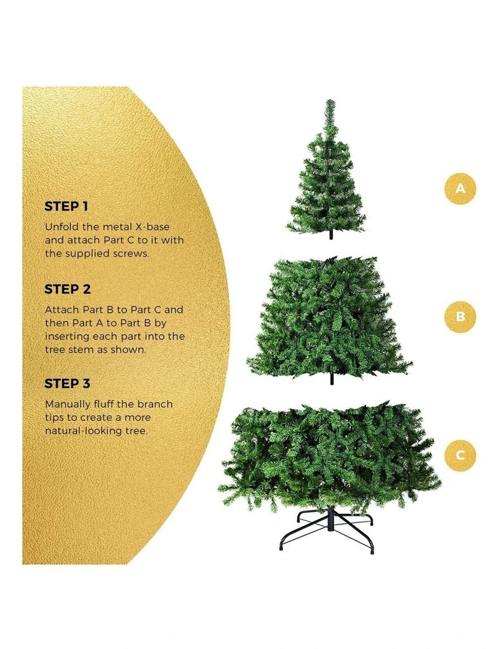 Tinseltown Christmas Tree 2.1M 7FT Xmas Trees Decorations Green image 5