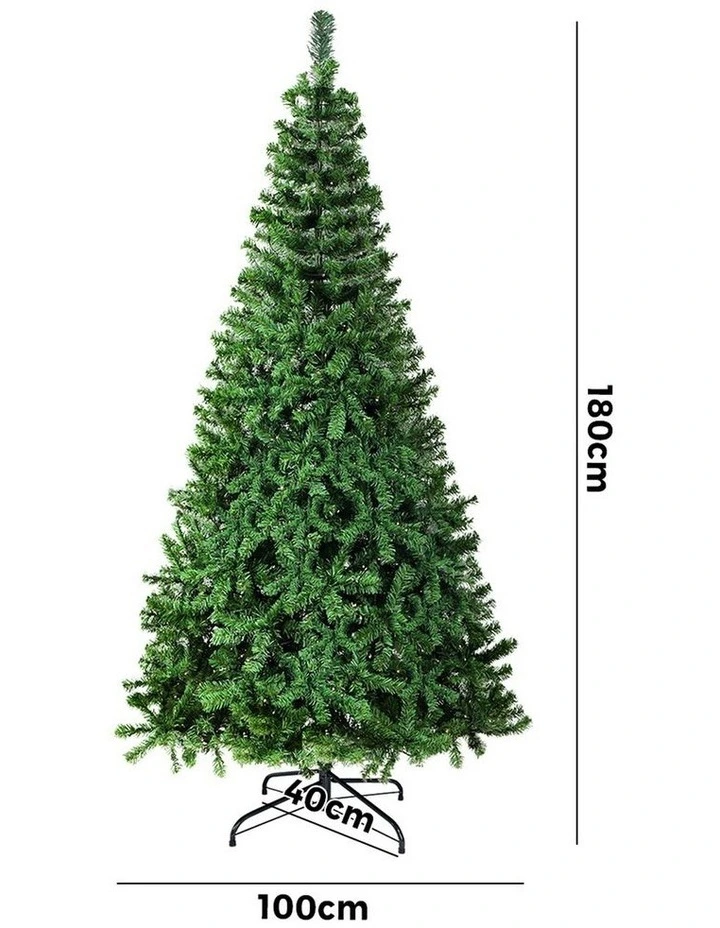 Tinseltown Christmas Tree 1.8M 6FT Xmas Trees Decorations Green image 3