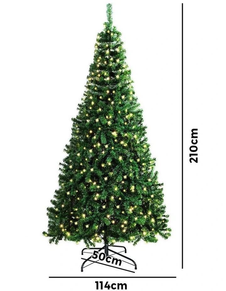 Tinseltown LED Christmas Tree 2.1M 7FT Xmas Trees Decorations Green image 3