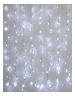 160 LED Connectable Curtain Light - White