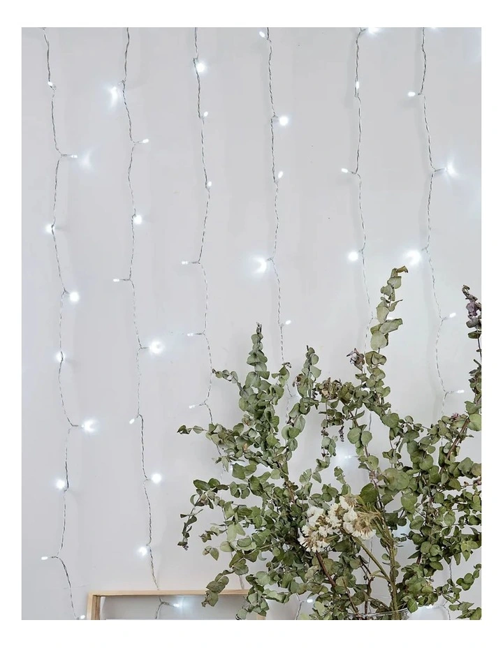160 LED Connectable Curtain Light - White image 2