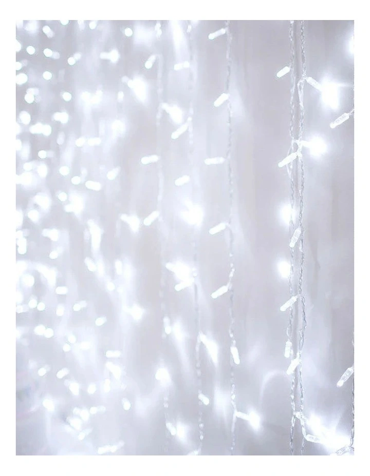160 LED Connectable Curtain Light - White image 4