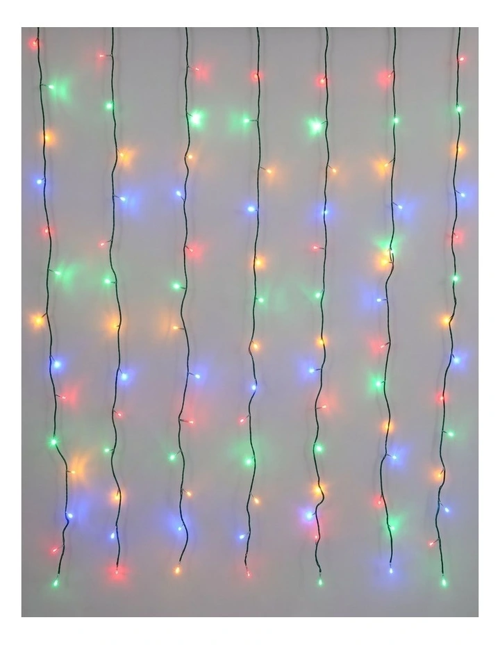 160 LED Connectable Curtain Light - Multicolor image 1
