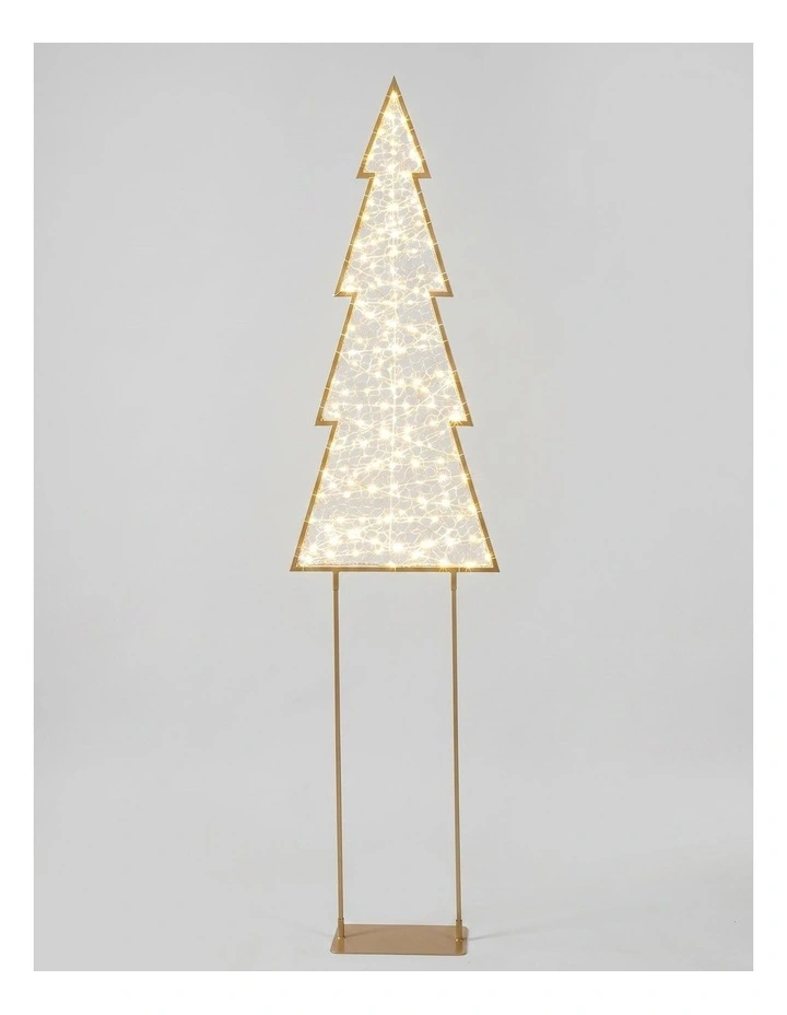 2D Mesh Christmas Tree With Twinkle LED - Large/Warm White image 1