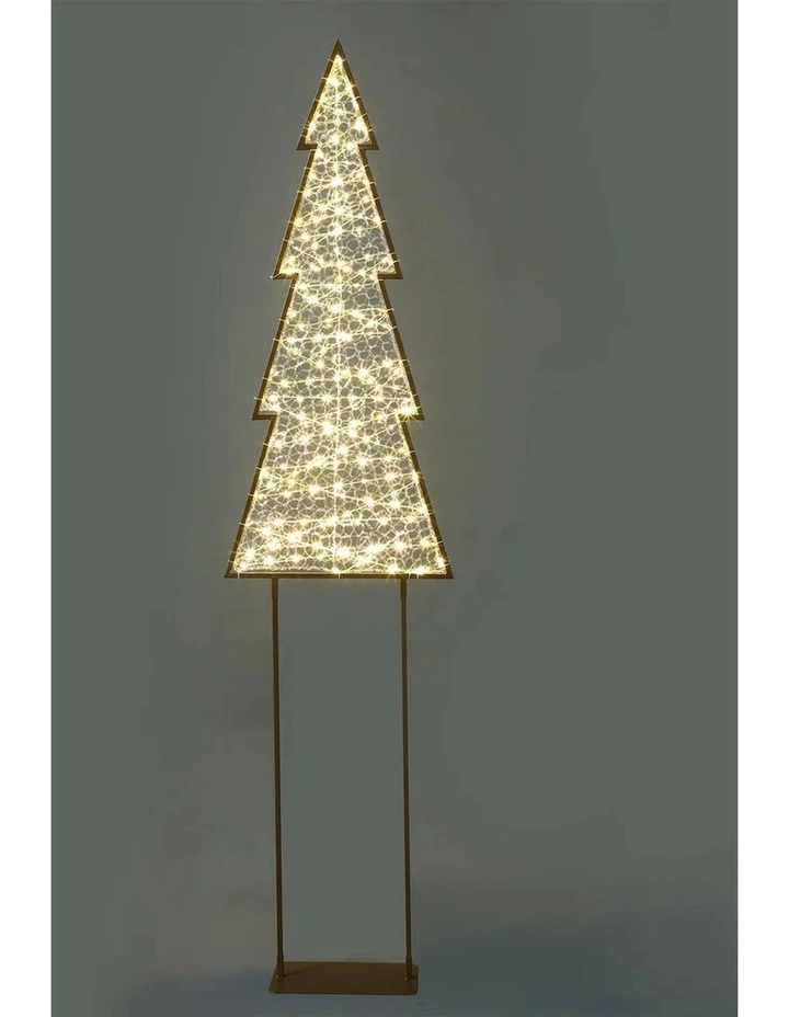 2D Mesh Christmas Tree With Twinkle LED - Large/Warm White image 3