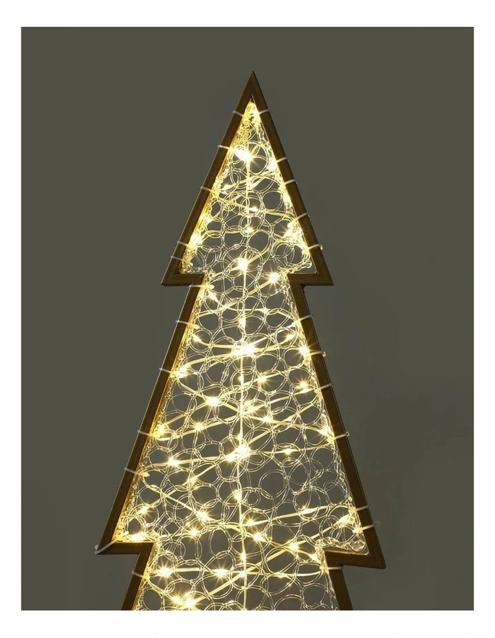 2D Mesh Christmas Tree With Twinkle LED - Large/Warm White image 4