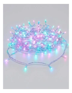 520 LED Connectable Fairy Light Chain Clear Cable - Candy