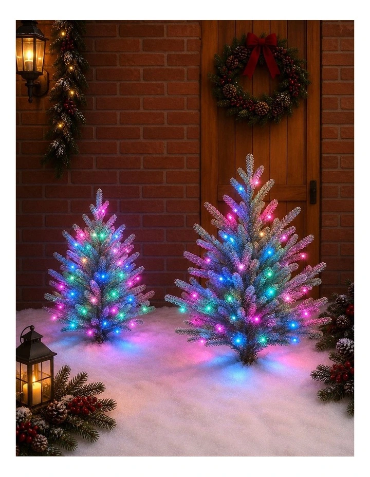 520 LED Connectable Fairy Light Chain Clear Cable - Candy image 5