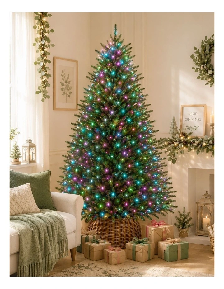 520 LED Connectable Fairy Light Chain Clear Cable - Candy image 6