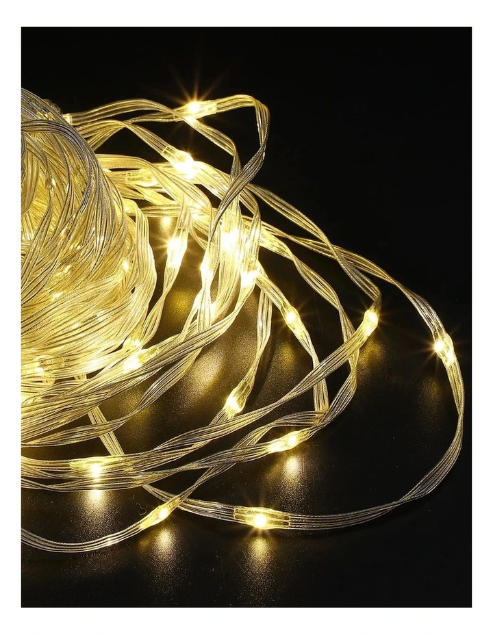 200 LED Waterfall Effect Twister Lights - Warm White image 2