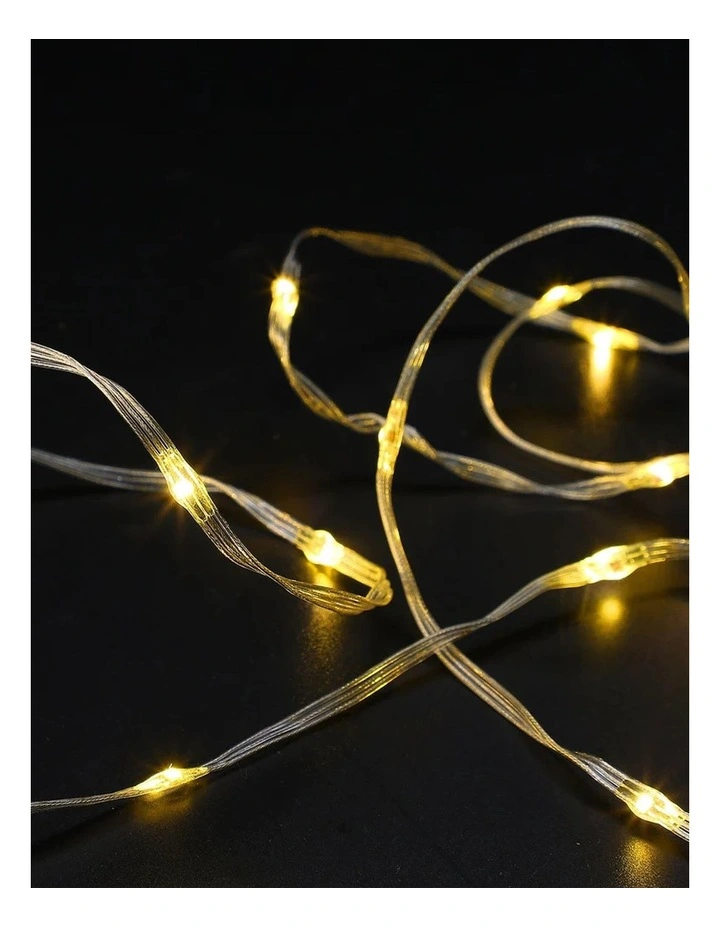 200 LED Waterfall Effect Twister Lights - Warm White image 3