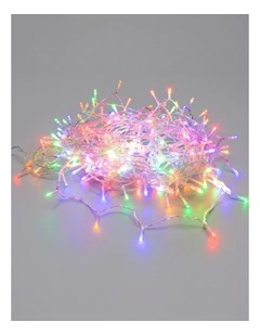 240 LED Fairy Light Chain Clear Cable - Multicolor