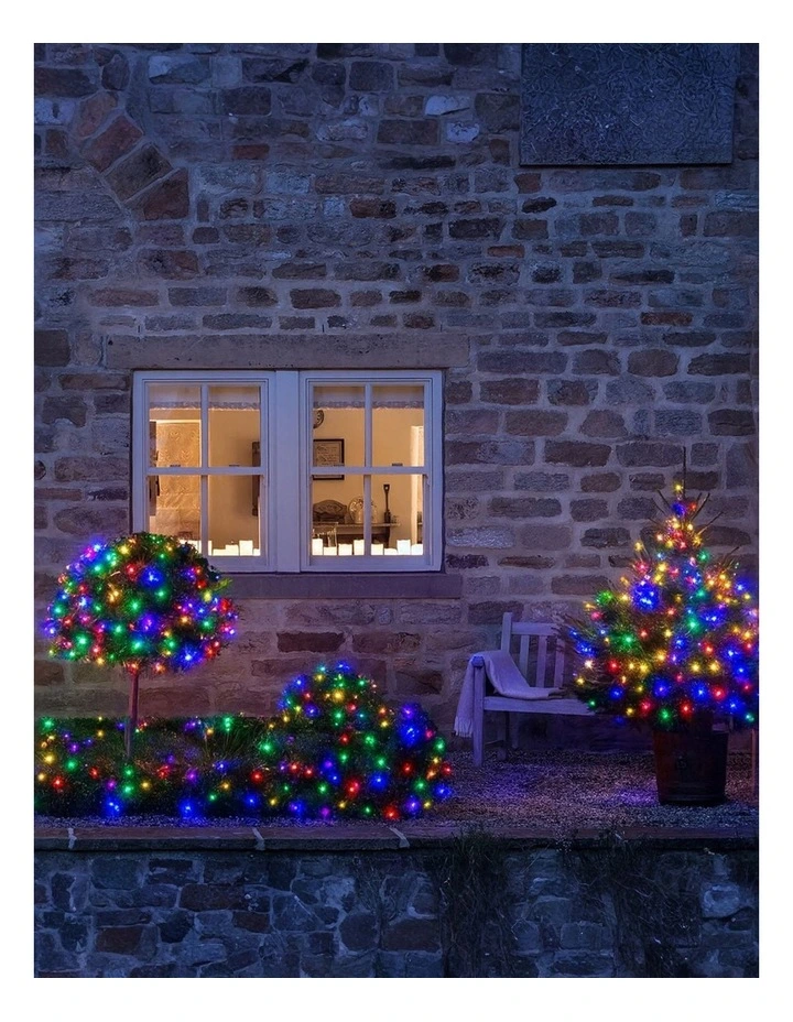 240 LED Fairy Light Chain Clear Cable - Multicolor image 3