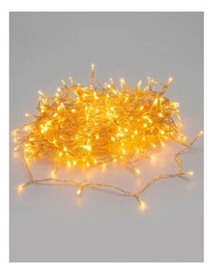 240 LED Fairy Light Chain Clear Cable - Warm White