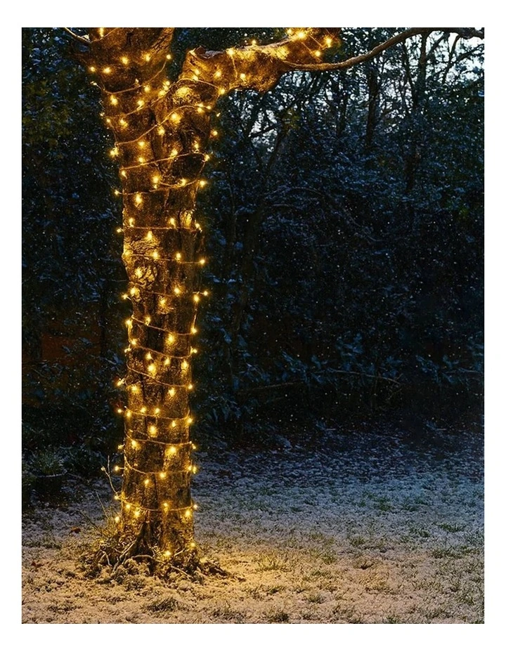 240 LED Fairy Light Chain Clear Cable - Warm White image 3