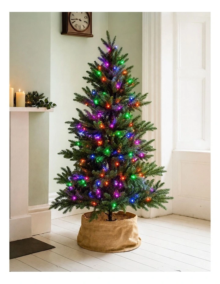 520 LED Connectable Fairy Light Chain Dark Green Cable - Multicolor image 3