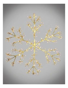 Starburst Snowflake Christmas Display Wall Light - Dual Colour