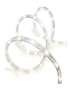 Solar Powered 10m LED Rope Light - 4 Colour Options - White