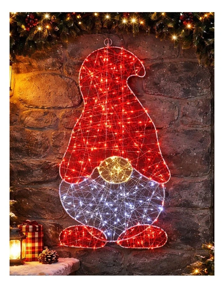 Outdoor Micr-LED Christmas Gonk Silhouette image 2