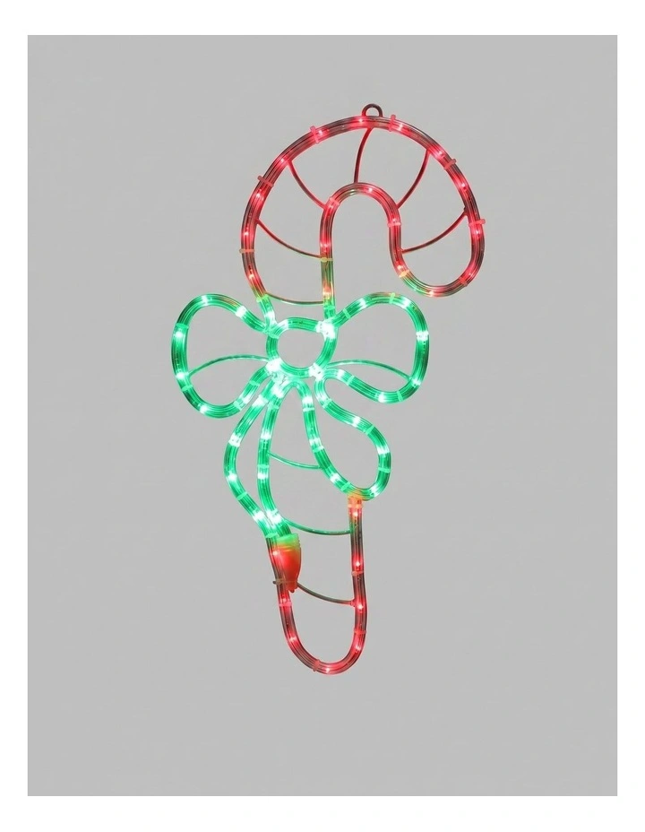 LED Candy Cane Rope Light Silhouette image 1