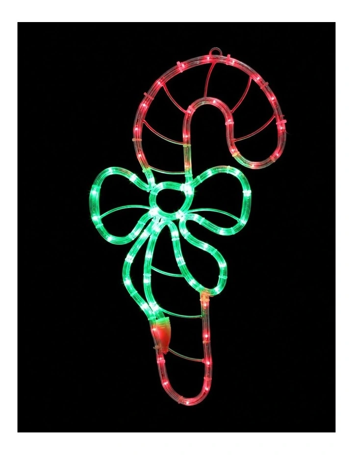 LED Candy Cane Rope Light Silhouette image 4