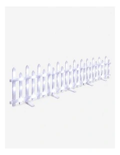 LED Pre-Lit Fence - White