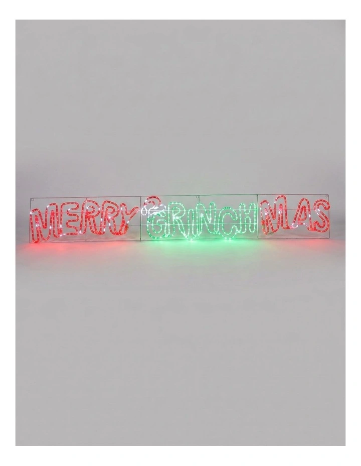 2M Merry Grinchmas Rope Light Silhouette image 1
