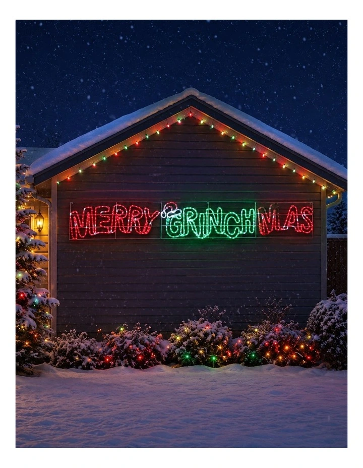 2M Merry Grinchmas Rope Light Silhouette image 2