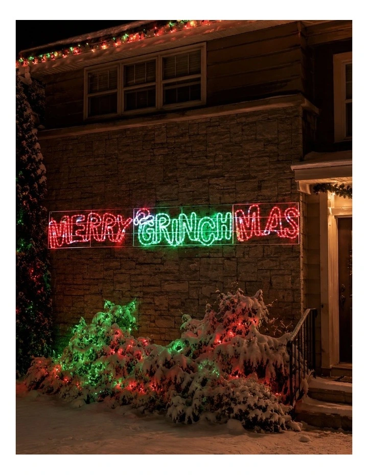 2M Merry Grinchmas Rope Light Silhouette image 3