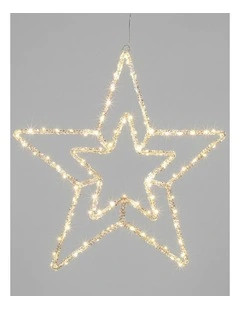 2D Acrylic Concentric Double Star