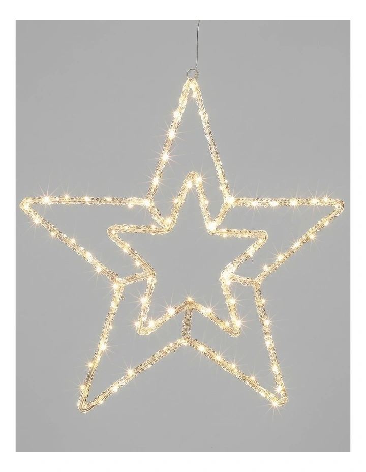 2D Acrylic Concentric Double Star image 1
