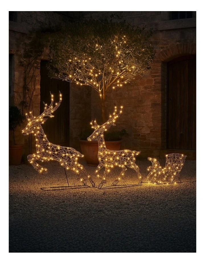 LED Reindeer Sleigh Duo image 3